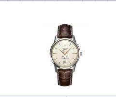 Часы унисекс, швейцарские автоматические флагманские часы Heritage с коричневым кожаным ремешком, - 2